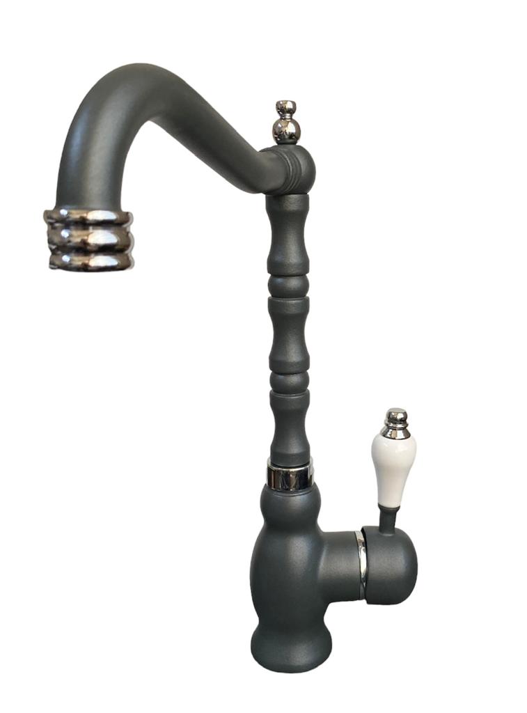 MUTFAK ANTRASİT KROM EVYE BATARYASI