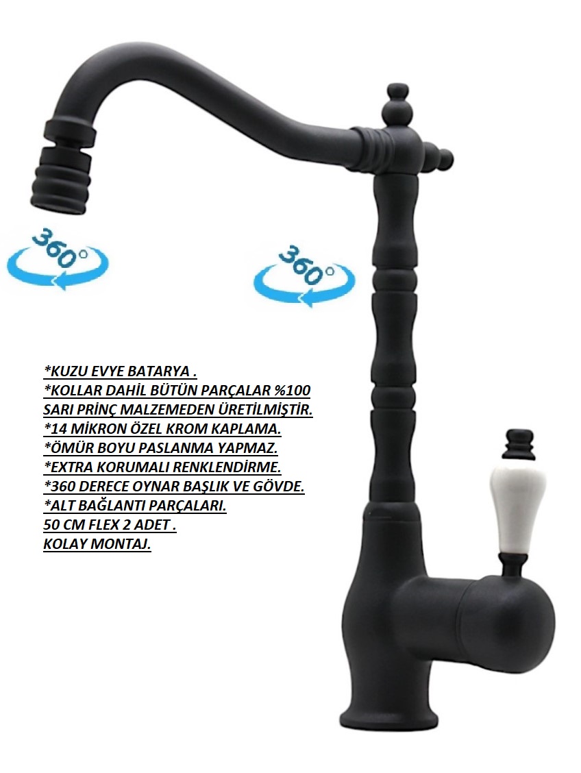 MUTFAK ANTRASİT EVYE BATARYASI