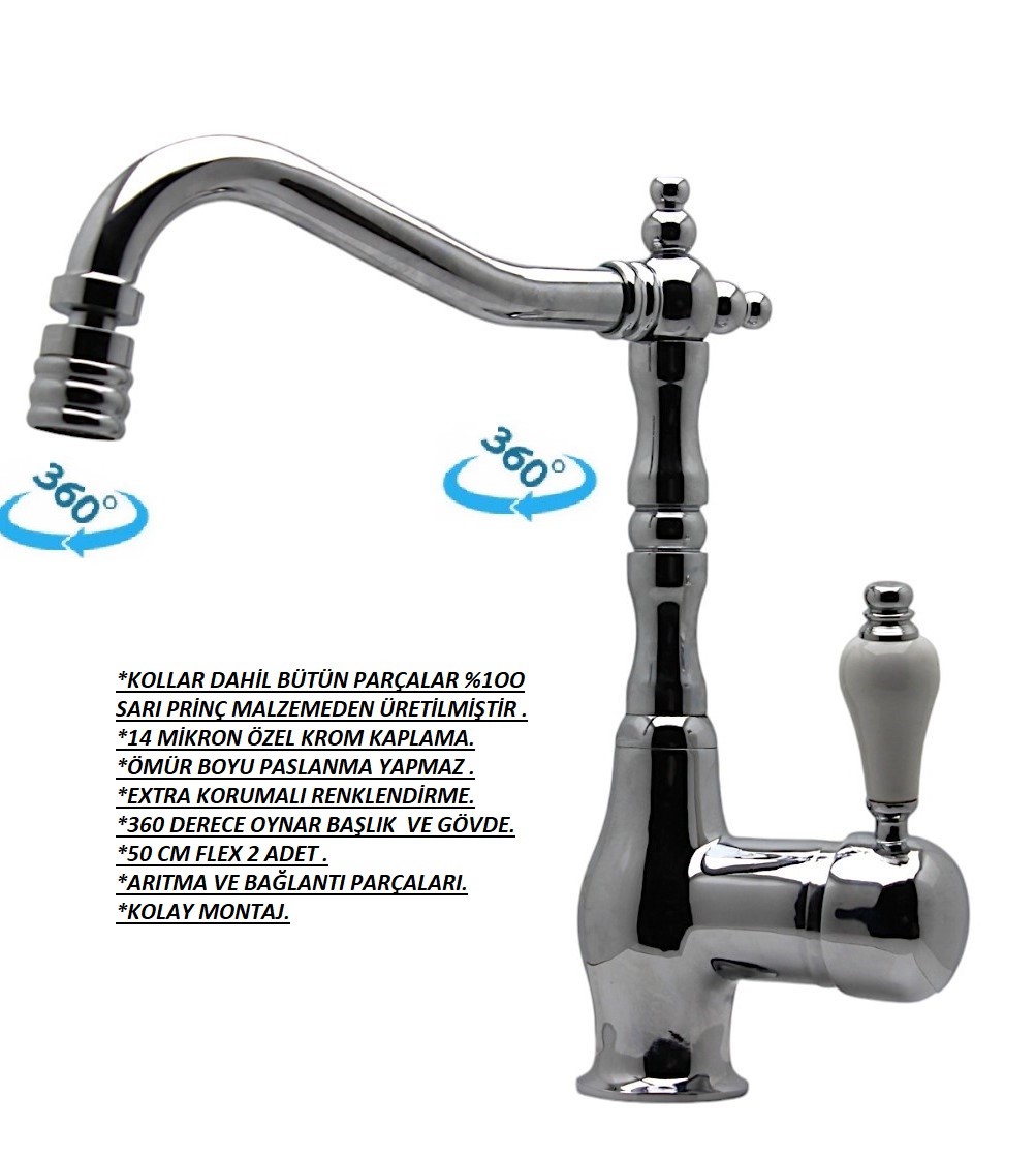 Antik Arıtma Krom Evye Bataryası