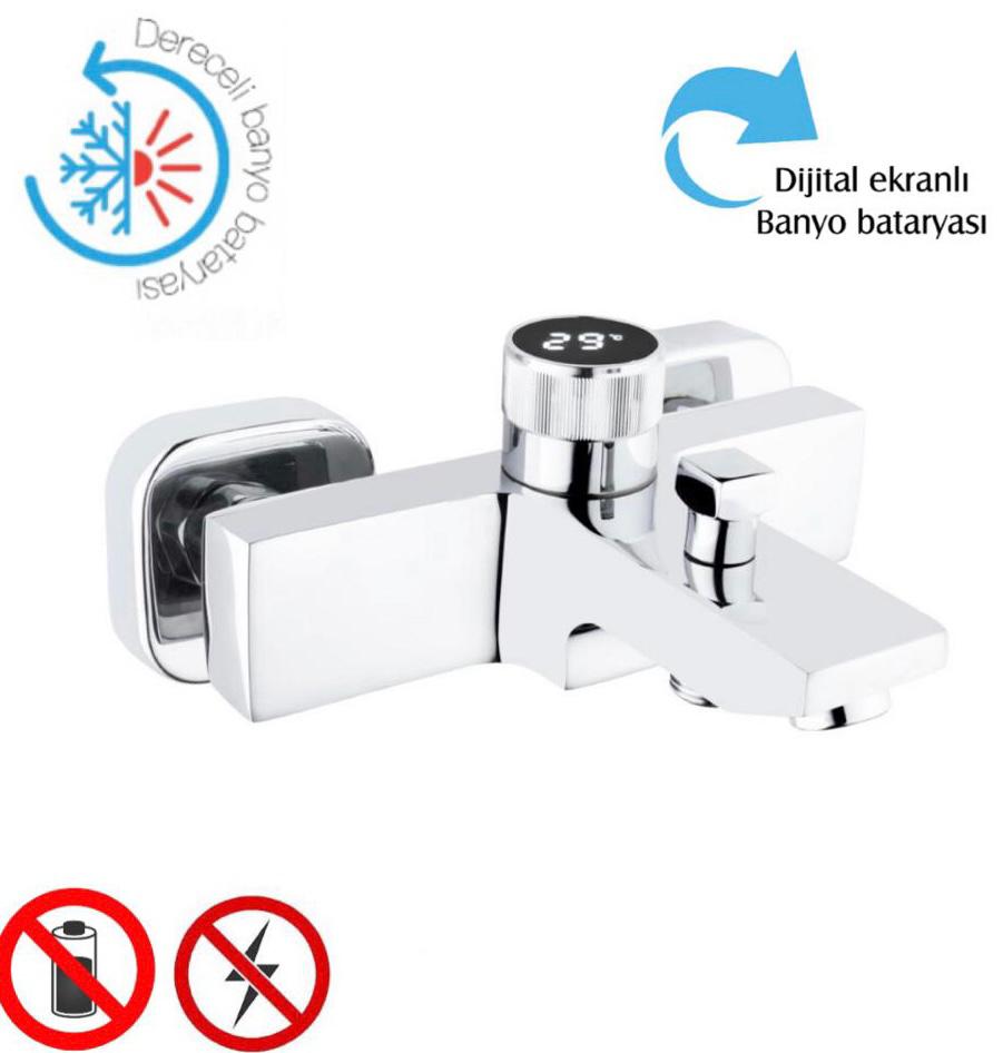 CLASS DİJİTALLİ KROM BANYO BATARYASI