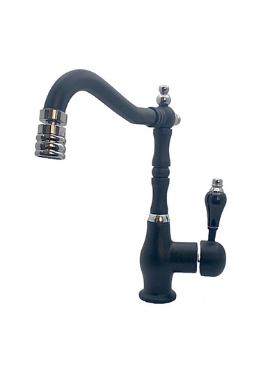 BANYO Siyah ALTIN Kısa Lavabo Bataryası