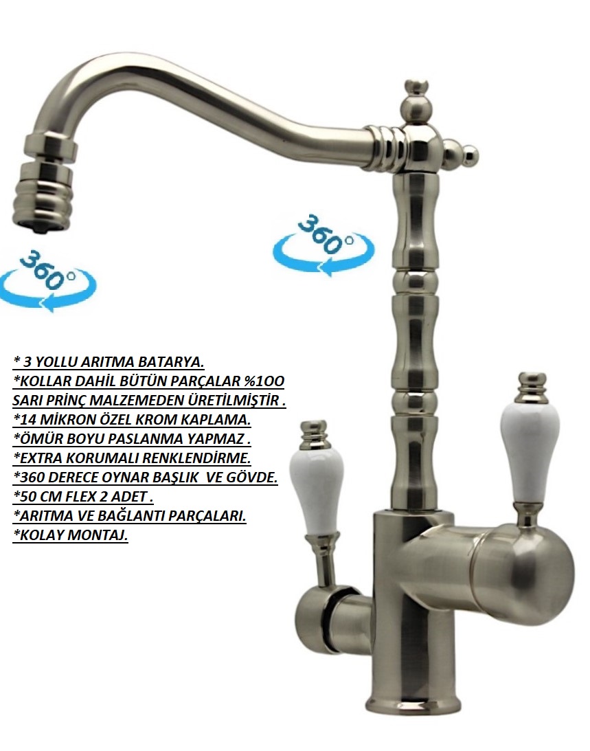 Antik Arıtma İnox Evye Bataryası